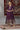 Plum Purple Floral Gold Printed Flared Kalidar Kurta