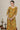 Tawny Yellow Floral Printed Straight Kota Kurta