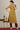 Tawny Yellow Floral Printed Straight Kota Kurta