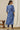 Blue Floral Sequined Straight Chiffon Kurta