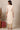 Beige Abstract Printed Georgette Kurta with Embellished Neck