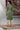 Green Foil Printed Straight Kota Kurta with Embroidered Neck