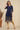Blue Printed Sequins Straight Kurta