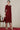Maroon Sequined &amp; Embroidered Straight Kurta with Pleated Yoke