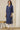 Ocean Blue Yarn Dyed Pure Cotton Straight Kurta in Stylized Neck