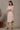 Light Peach Foil Floral Printed A line Rayon Kurta with Curved Hemline