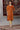 Rust Orange Embroidered Viscose Tissue Straight Kurta