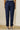 Blue Solid Rayon Flax Comfy Trousers with Pockets