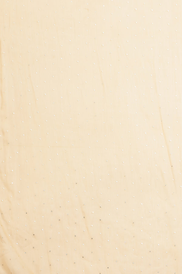 Gold Shimmer Polka Dots Printed Chiffon Dupatta