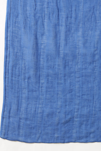 Blue Yard Dyed Pure Cotton Soft Dupatta