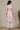 Pink Stripe Printed Sleeveless Inner Kurta, Floral Printed Kota Gilet and Palazzo Set