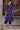 Purple Yarn Dyed Dori Embroidered Anarkali Kurta, Palazzo and Dupatta Set
