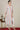 Cream Yarn Dyed with Multi-coloured Abstract Print Flared Kurta, Pants and Dupatta Set
