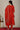 Red Yarn Dyed Embroidered Sweetheart Neck Kurta, Churidar and Jacquard Dupatta