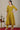 Mustard Yellow Yarn Dyed Cotton Blend Embroidered Anarkali Kurta, Cotton Churidar and Jacquard Dupatta Set