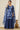 Blue Floral Printed Zari Embroidered Short Kurti, Tiered Sharara and Dupatta Set