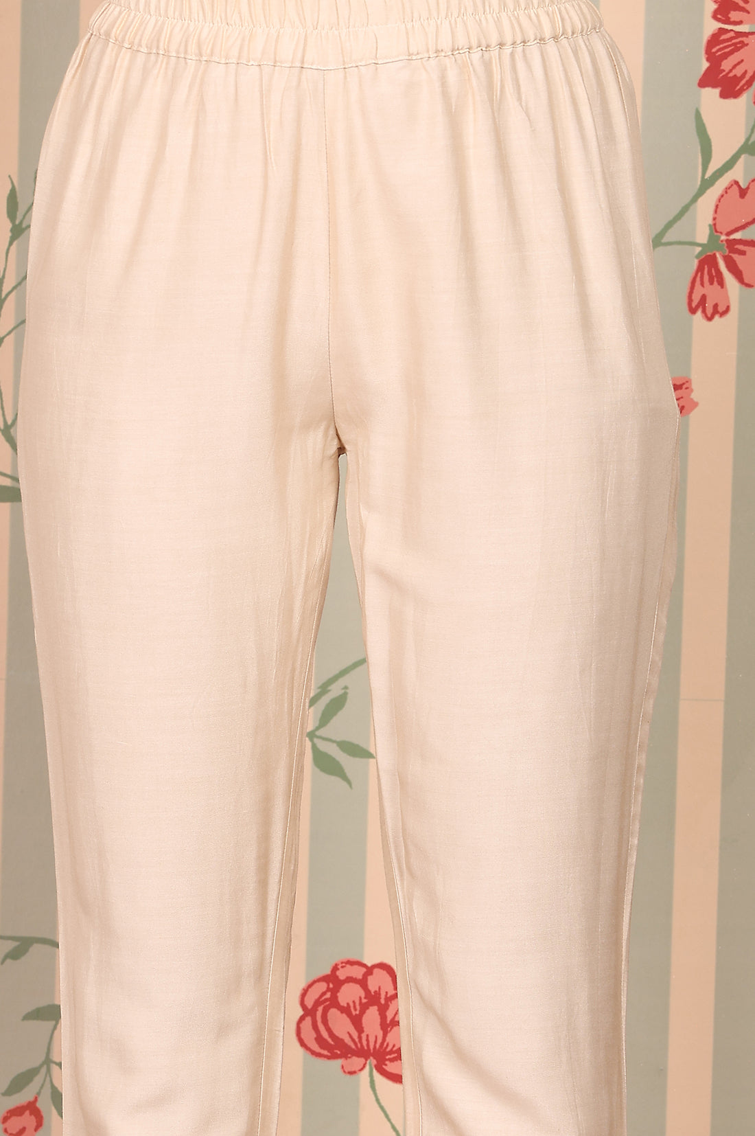 Beige-Abstract-Printed-Embroidered-Kurta,-Trousers-and-Dupatta-Set