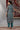 Teal Floral Printed Pure Cotton Sleeveless Kurta, Sheer Gilet and Pants Set
