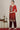 Red Ombre Gold Foil Printed Straight Kurta, Trousers and Dupatta Set