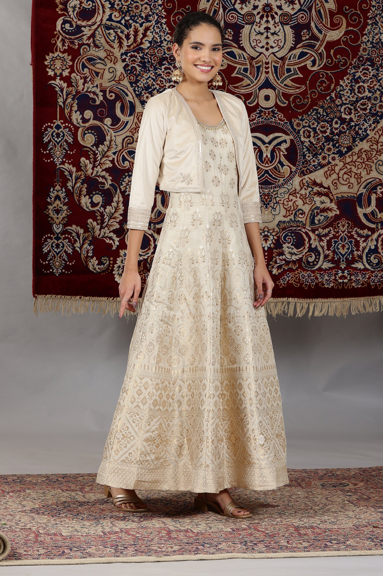 Anarkali with short jacket online