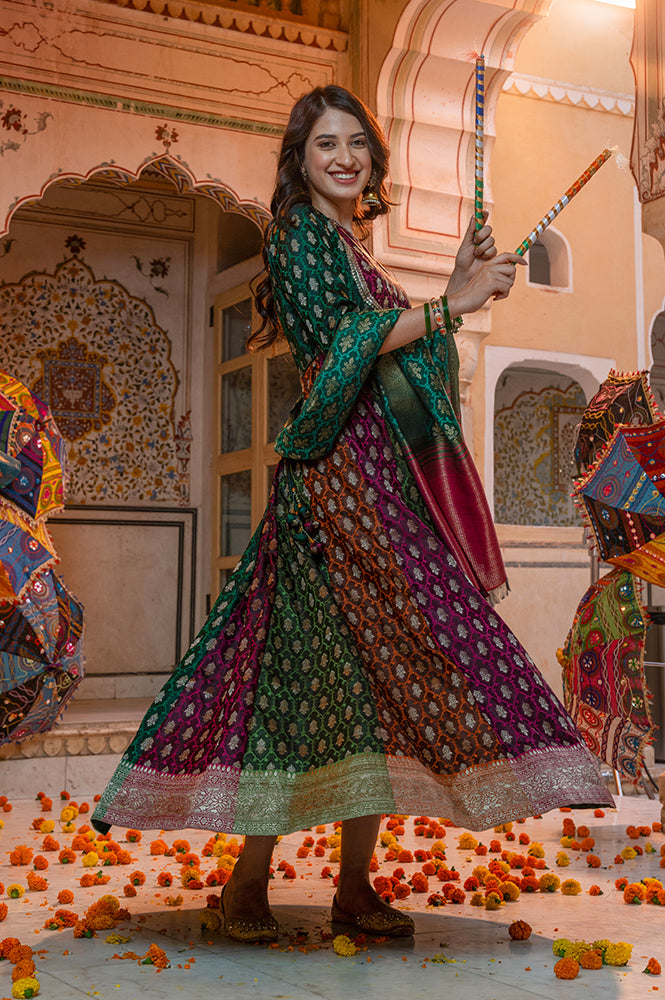 Anarkali kurta with Dupatta Set - XXL