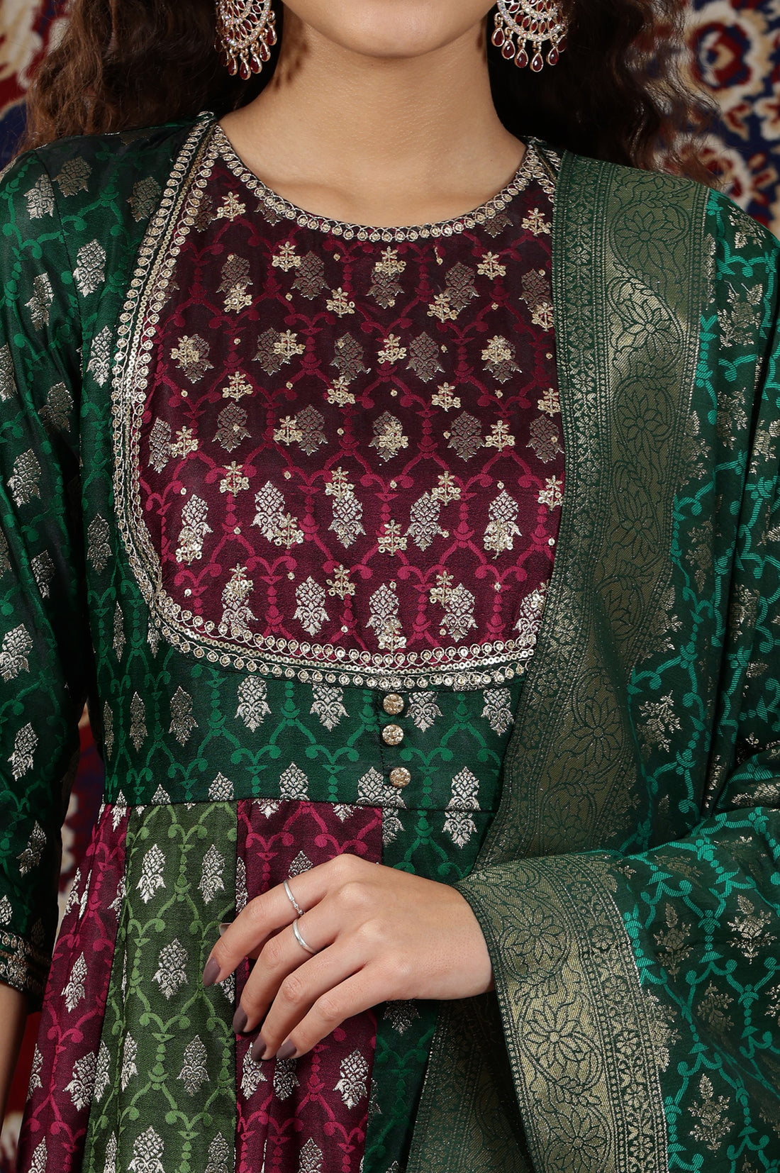 Anarkali-kurta-with-Dupatta-Set-