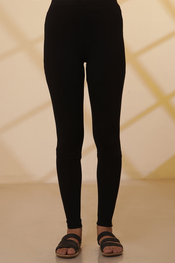 Elleven Women's Black Skinny Tights