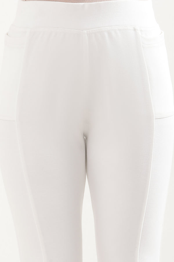 Off-White Boot Cut Yoga Pants