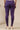 Purple Cotton Lycra Ankle Length Leggings