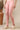 Pink Cotton Lycra Ankle Length Leggings
