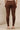 Brown Cotton Lycra Ankle Length Leggings