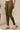 Green Cotton Lycra Ankle Length Leggings