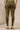 Green Cotton Lycra Ankle Length Leggings