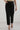 Black Solid Rayon Straight Trousers &amp; Pants