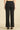 Black Solid Rayon Straight Trousers &amp; Pants
