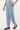 Blue Pleated Harem Pants