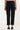 Black Cropped Denim Straight Pants