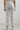 White Yarn Dyed Cotton Blend Straight Trousers &amp; Pants