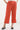 Rust Orange Cropped Crinkle Culottes