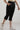 Black Solid Cotton Blend Straight Palazzos &amp; Culottes