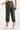 Forest Green Eight Pockets Cropped Cargo