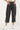Black Six Pockets Cropped Cargo Pants