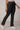 Black Solid Cotton Blend Flarred Trousers &amp; Pants