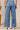 Light Blue Cotton Denim Flared Pants