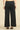 Black Solid Cotton Blend Straight Trousers &amp; Pants