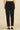 Black Solid Cotton Blend Straight Trousers &amp; Pants
