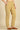 Beige Solid Cotton Blend Straight Trousers &amp; Pants