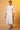 White A-line Printed Dobby Kurta