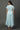 Blue and White Seer Sucker Lurex Stripes Flared Kurta