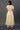 Yellow and White Cotton Lurex Stripes Flared Kurta